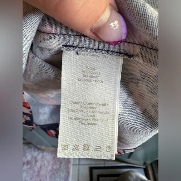 Boden Smart Easy Shift Dress Blue Floral Size  10R W0217 NWOT - Picture 5 of 7